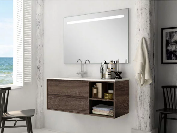 Ensemble Meuble de salle de bains Venus 100cm 2 tiroirs Britannia