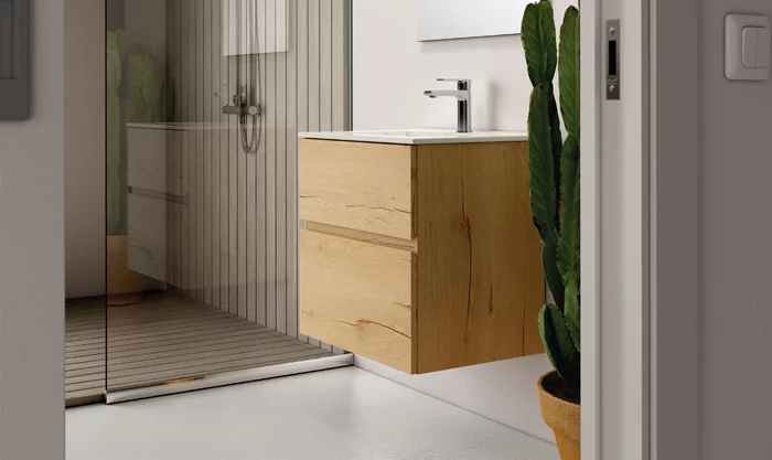 Ensemble Meuble vasque Niza AZ 60cm roble collet