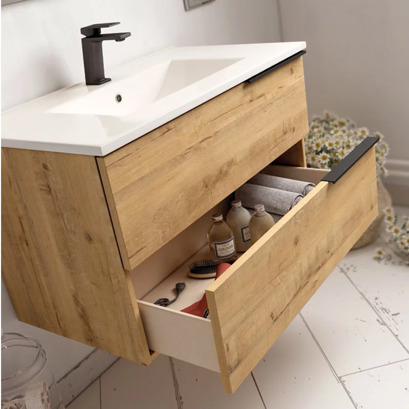 Ensemble Meuble vasque Black Triskel 100cm roble ostippo