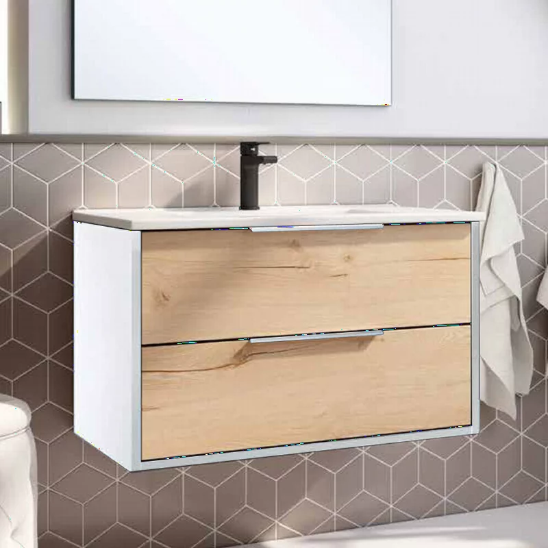 Ensemble Meuble Duox 80cm Blanc Roble Collet