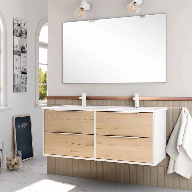 Ensemble Meuble Duox 120cm Blanc Roble Collet