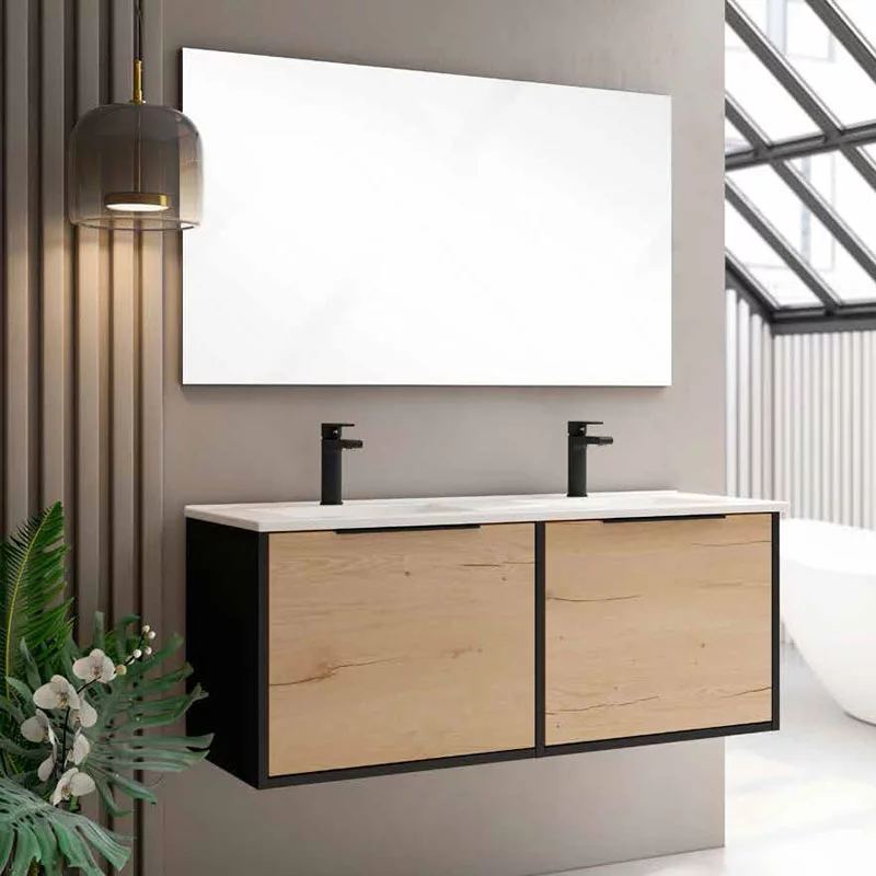 Ensemble Meuble Unox 120cm Noir Roble Collet