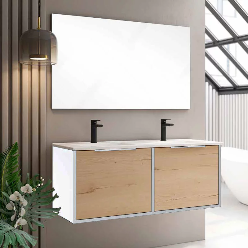 Ensemble Meuble Unox 120cm Blanc Roble Collet