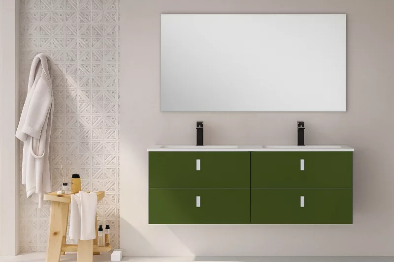 Meuble SDB INVICTA Oliva 120cm vasque incluse