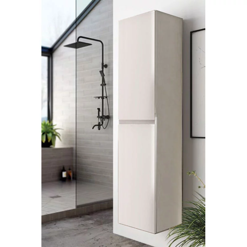 colonne 2 portes Niza AZ laqué blanc brillant