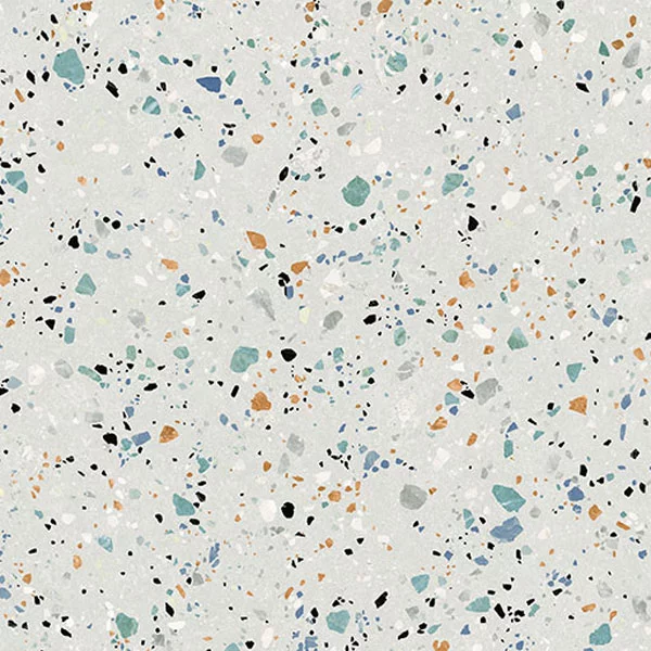 carrelage terrazzo Gobi Bianco