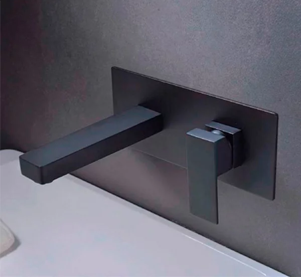 Robinet de lavabo encastré SUIZA noir mat - GLE020/NG
