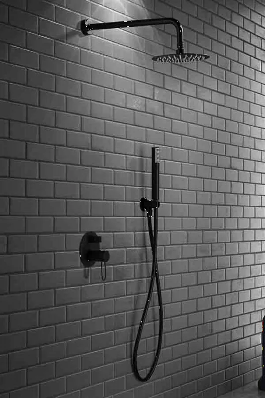 Douche encastrée Milos Noir mat GPM029/NG