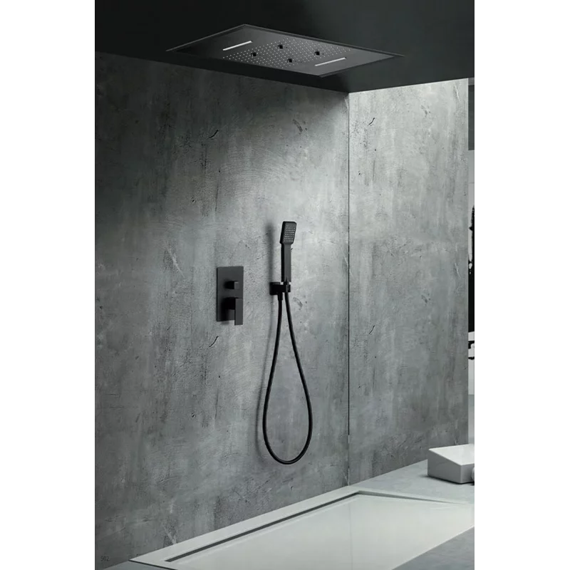 Douche monocommande encastré noir mat Sumatra GTS019-P/NG