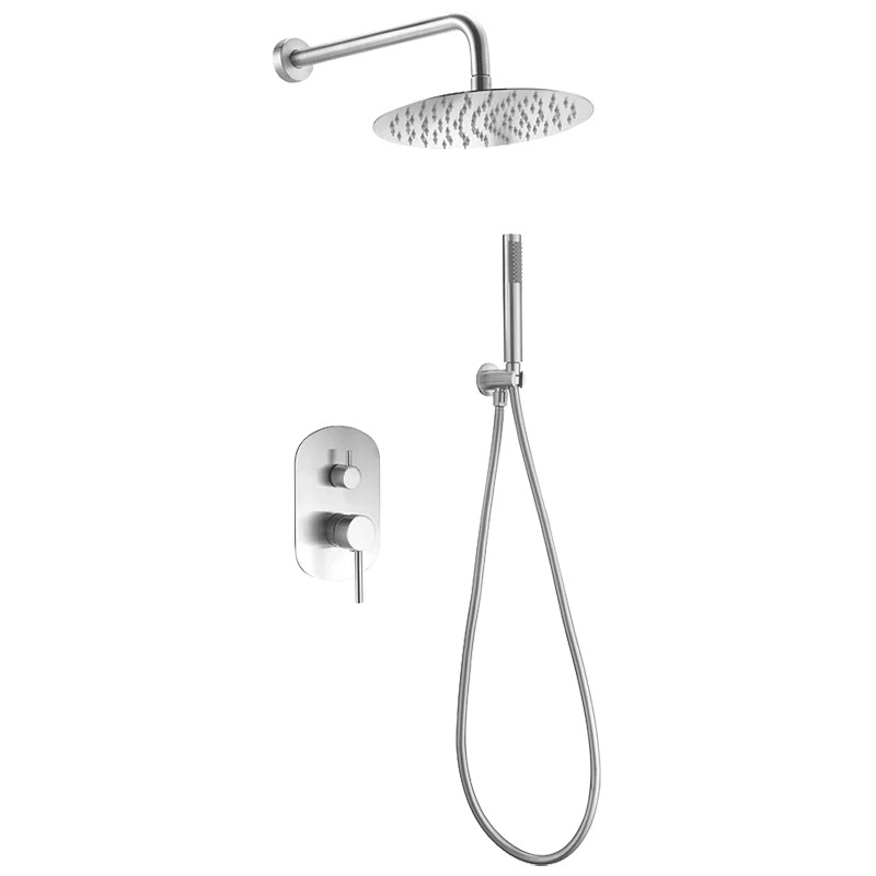 Ensemble douche encastré monocommande Moscu chrome GPK034