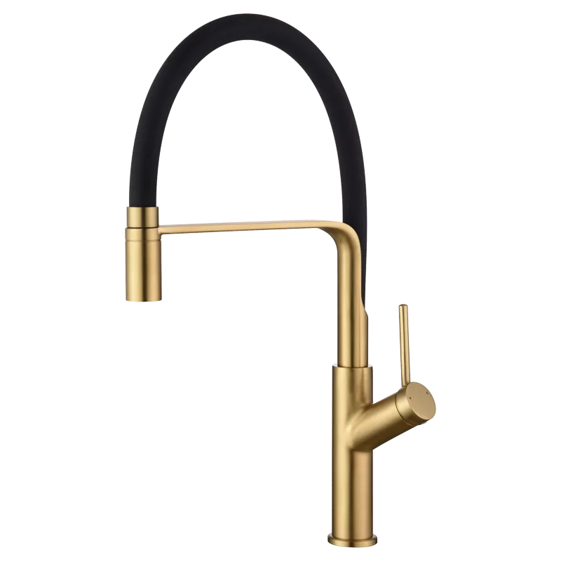 Mitigeur de cuisine flexible SENA or brossé - GCE022-OC