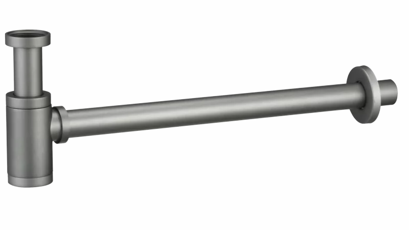 Siphon vu en gris mat avec pot siphonique SCL002/GRM