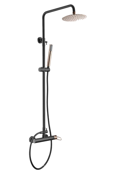 Colonne de douche MILOS noir/rose - BDY027-NOR