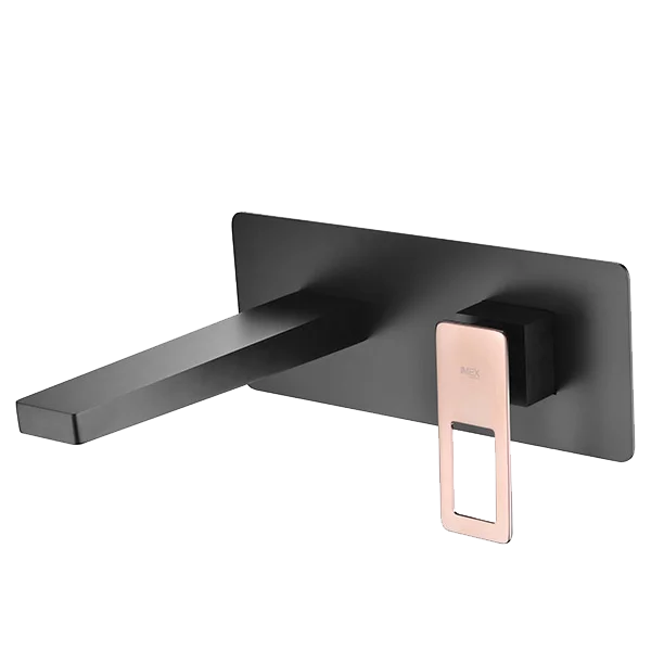 Robinet encastrable SUECIA noir et rose- BDC032-4NOR