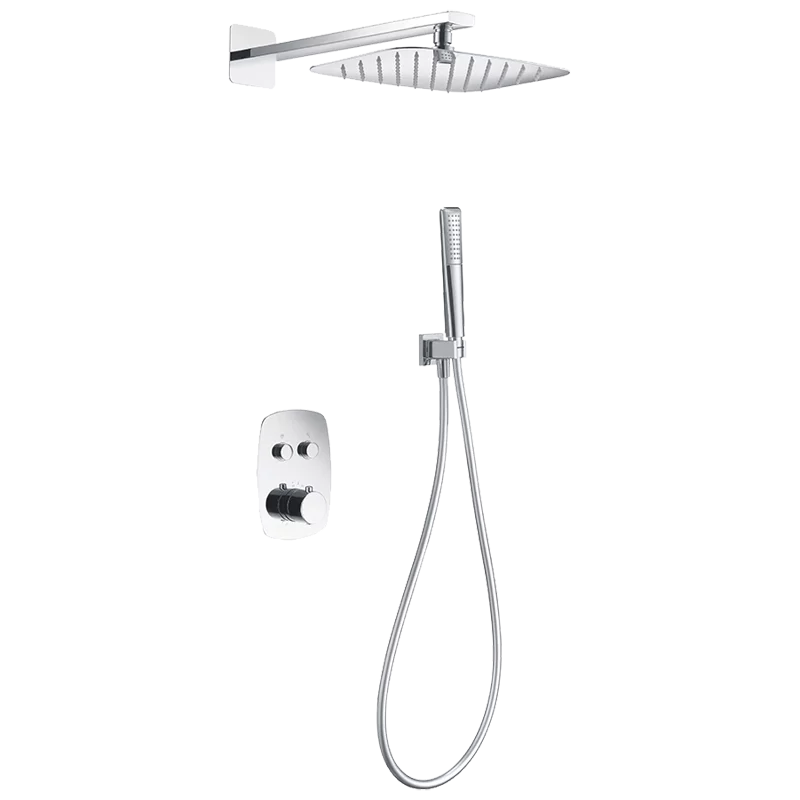 Ensemble de douche thermostatique chromé HIDRA GPH035