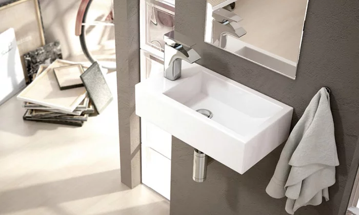 lavabo Picolo robinet gauche suspendu