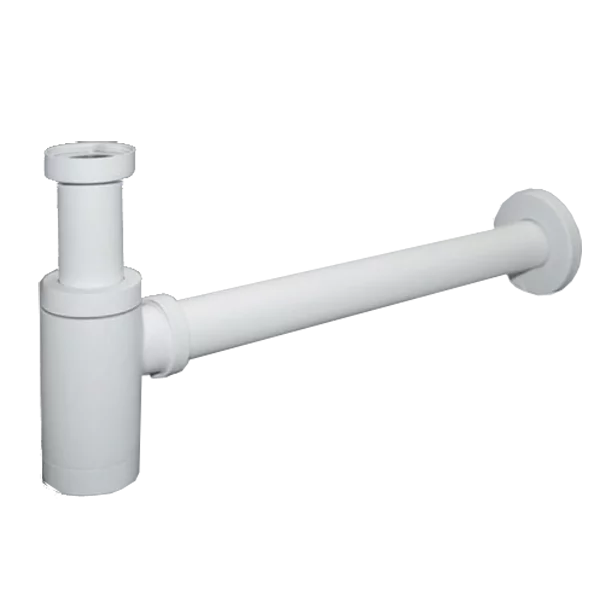 Siphon rond A&B Blanc mat