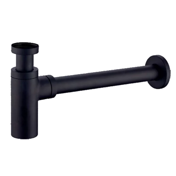 Siphon rond A&B Noir mat