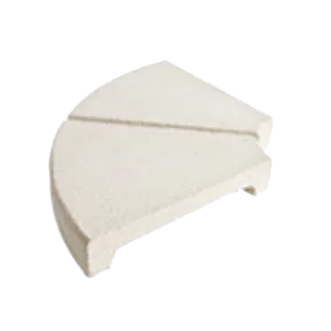 Margelle 1/2 angle courbe piscine Coronacion Blanc r-13