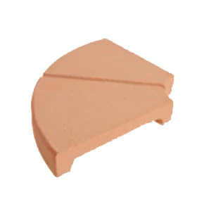 Margelle 1/2 angle courbe piscine Coronacion Saumon r-13