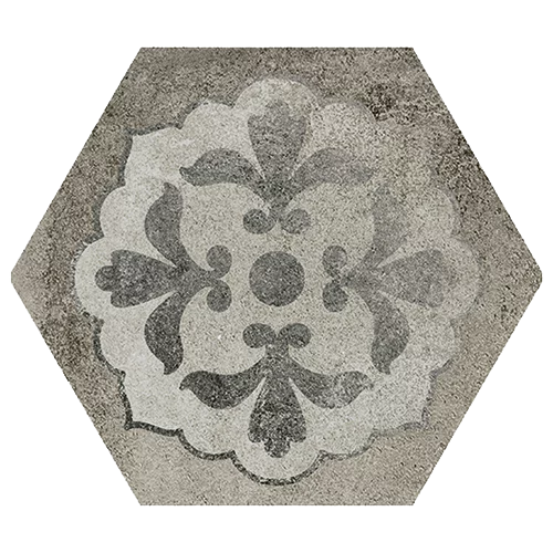 Carrelage Hexagonal Toscana Backstage Gris décor