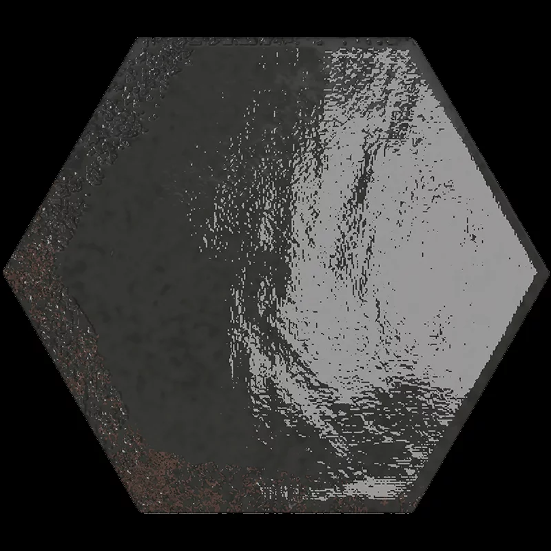 carrelage hexagonal Carmen black