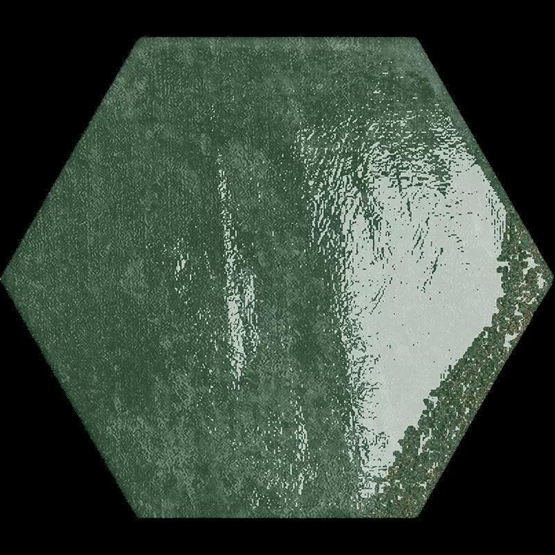 carrelage hexagonal Carmen green