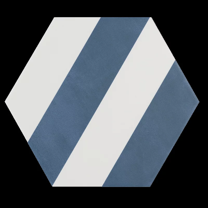 carrelage hexagonal Meraki Stripe Azul