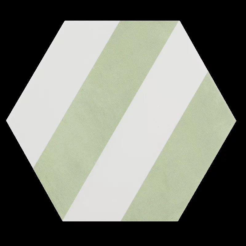 carrelage hexagonal Meraki Stripe Verde