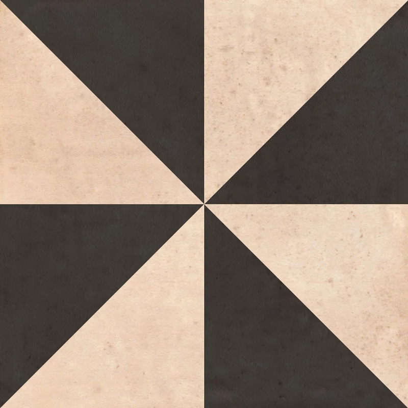 carrelage aspect ciment Barroco Blanc-noir 006