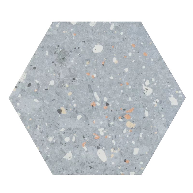 carrela hexagonal Arousa Azul