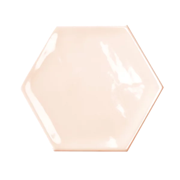 Faïence Bondi Hexagon Pink Brillant