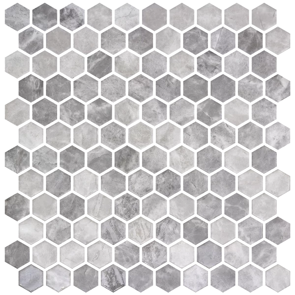 Mosaique Hex Gray Silver Mix