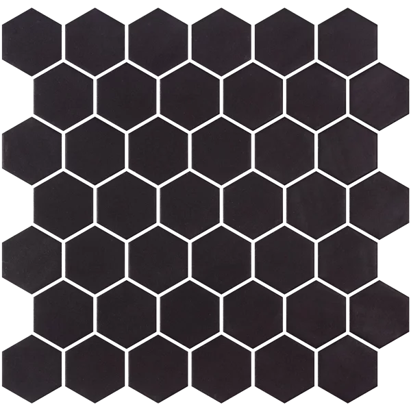 Mosaique Hex XL Natureglass Black matte